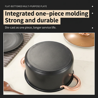 Ensemble de casseroles et poêles antiadhésives en acier inoxydable 8 pièces avec couvercles en verre, ustensiles de cuisine personnalisés pour la maison