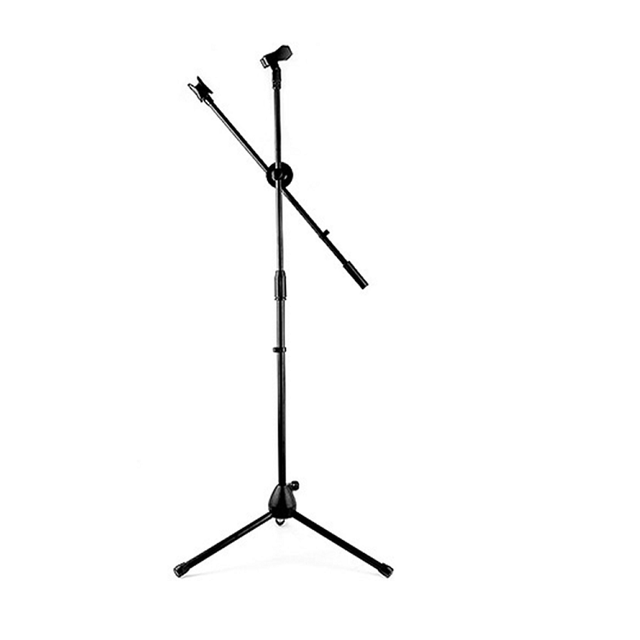 Custom Cheap Base Studio Professional Phone Adjustable Floor Double Scissors Mike Mic Holder Microphone Stand Tripod