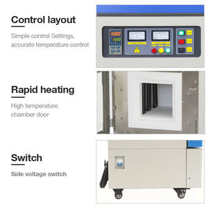 Profesyonel Laboratuvar Mufla Fırını 1200C Kutu Tipi Elektrikli Fırın Dijital Sıcaklık Kontrolü ile Verimli - Product Image 6