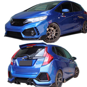 Kit de Carrocería para <span class=keywords><strong>Honda</strong></span> Fit Jazz 14-18, Conversión a Estilo <span class=keywords><strong>Type</strong></span>-<span class=keywords><strong>R</strong></span>, Parachoques Delantero, Parachoques Trasero, Faldones Laterales, Parrilla, con Pintura, Material de Plástico - Product Image 5