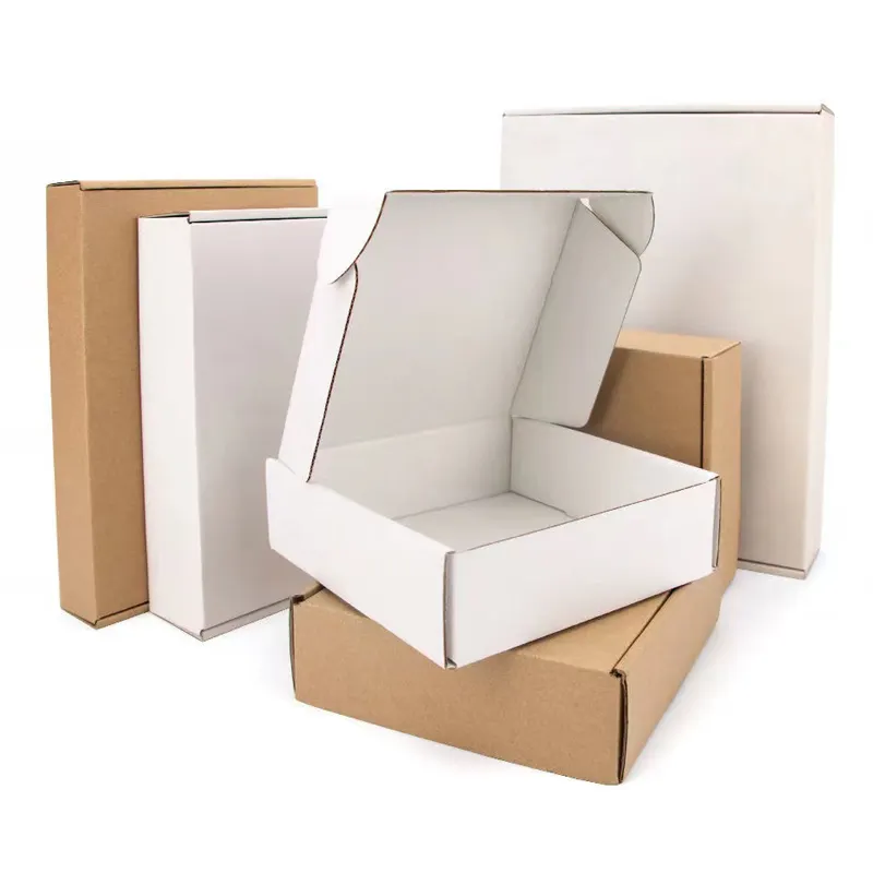 カスタム使い捨てリサイクル可能なデジタル印刷ロゴデザートピザボックス白いカードストックショッピングギフトボックス