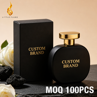 Parfum pour homme LF Private Label Woody Floral Fragrance, flacon en verre noir mat, parfum longue tenue, vaporisateur niche, OEM ODM