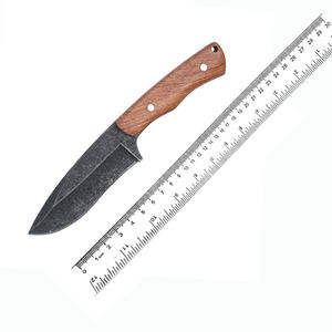 Coltello da campeggio a lama fissa direttamente in fabbrica coltello classico in palissandro lavato in pietra nera per Bushcraft di sopravvivenza tattica all'aperto - Product Image 5