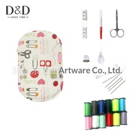 Kit de couture de voyage portable avec étui à fermeture éclair, ensemble d'accessoires de couture d'urgence pour la réparation de vêtements à domicile, pratique pour l'hôtel et le bureau