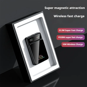 Boîtier de batterie externe magnétique <span class=keywords><strong>Mag</strong></span> PowerBank 10000mAh, charge rapide et sûre, chargeur sans fil 20W, technologie GaN, pour téléphones 16 15 14 13 12 - Product Image 5