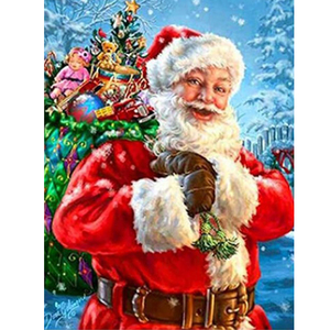 Peinture Diamant 5D Photo Personnalisée Collection Père Noël Ab Peinture Diamant Père Noël - Product Image 1