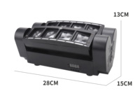 Projecteur LED mobile DMX512 Spider Beam RGBW pour éclairage de scène