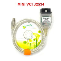 Mini VCI para Toyota TIS Techstream V18.00.008, Minivci FTDI para J2534, Escáner Automotriz OBD OBD2, Cable de Diagnóstico para Automóviles, Cable MINI-VCI