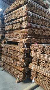 Paneles de Cerca de Bambú Natural para Jardín 2022, Rollos de Cerca de Bambú y Caña de Madera para la Venta, Rollos de Cerca de Bambú para Patio - Product Image 4