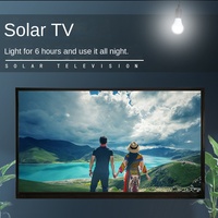 Téléviseur LCD intelligent 12V DC alimenté par l'énergie solaire, système d'alimentation par panneau solaire pour divertissement domestique hors réseau et camping en camping-car