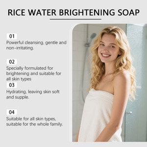 Kojic Acid Rice Water Cleansing <b>Soap</b> Even Skin Tone Refreshing Body Skin Soft Moisturizing Brightening Skin Texture Gentle Daily - Product Image 3