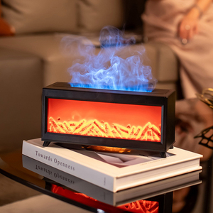 Humidificador de chimenea de llama simulada de 220ML, humidificador de aire de fuego con luz Led de 7 colores, difusor de chimenea 3D con Control remoto - Product Image 2