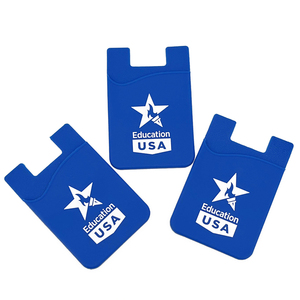 Porte-cartes de crédit de téléphone portable en silicone, logo personnalisé bon marché, promotion d'usine - Product Image 4