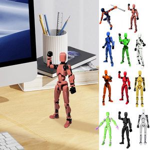 1 unidad Figura articulada de 13 articulaciones, muñeco articulado móvil, juguete de ensamblaje DIY, figura de acción impresa en 3D, maniquí para animación de <span class=keywords><strong>stop</strong></span> <span class=keywords><strong>motion</strong></span> - Product Image 2