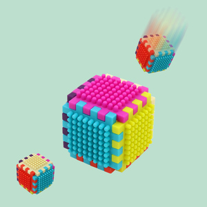 जादुई <span class=keywords><strong>3</strong></span> डी बिल्डिंग ब्लॉक 2-13 एब्स प्लास्टिक जानवरों और प्रकृति थीम ksf ब्रांड - Product Image 2