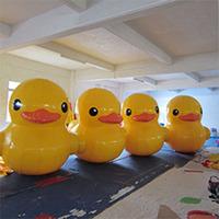 Canard jaune gonflable personnalisé Canard gonflable Animal gonflable de bande dessinée pour la décoration/exposition/publicité