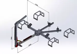 Estante de reparación de Chasis de coche, Banco de reparación de marco de coche, enderezado