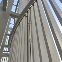 Système de Façade à Lamelles en Aluminium Architecturales Personnalisées, Résistantes au Feu et à Faible Entretien, Pare-Soleil Vertical Extérieur, Mur de Pare-Soleil