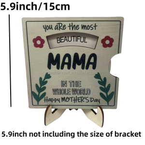 Carte de voeux en bois moderne interactive faite à la main roman cadeau d'anniversaire pour maman <span class=keywords><strong>fête</strong></span> <span class=keywords><strong>des</strong></span> grands-<span class=keywords><strong>mères</strong></span> mariage unique décoration de la maison - Product Image 3