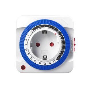 Minuteur programmable 24 heures, interrupteur intelligent pour lumières de Noël, prise murale, arrêt automatique, cadeau - Product Image 1