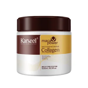 Karseell minyak Agran perawatan rambut, perawatan pelembap rambut kolagen 500ml