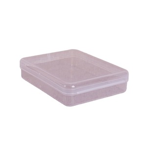 Transparent Plastic Storage Box Rectangle 11.5x9.2x2.8cm With Lid For Facial <b>Puff</b> Packaging General Use - Product Image 5
