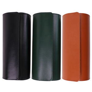 <span class=keywords><strong>Estuche</strong></span> de Lujo Protector de Cuero PU con 3 Ranuras para <span class=keywords><strong>Relojes</strong></span>, Rollo Organizador de Viaje para <span class=keywords><strong>Relojes</strong></span> de Pulsera para Hombre y Mujer - Product Image 6