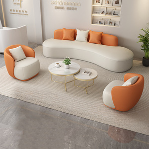 Craftsman's Pavilion Curved Sofa Set 8989989 Commercial Living Room Lounge Furniture Durable Design - Product Image 3