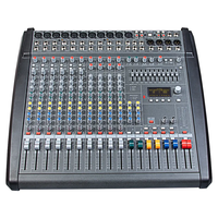 Depusheng DMX1400 Amplificateur professionnel 1000W * 2 haute puissance 14 canaux Mixeur audio DJ karaoké avec amplificateur 198 effets préréglés