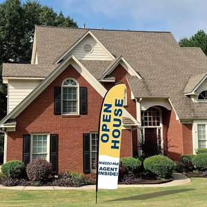 علم ريشة خارجي من الألومنيوم على شكل قطرة ماء للترويج والفعاليات، مطبوع حسب الطلب للإعلانات على الشاطئ - Product Image 2