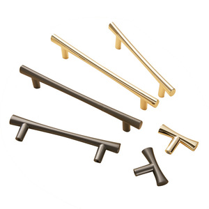 Furniture Handle T Shaped Zinc Alloy Minimalist Cabinet Drawer Wardrobe Door Hardware Durable - Product Image 5