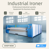 Nouvelle Offre Spéciale Baiqiang Grande Machine à Repasser Commerciale pour Hôtels, Presse à Vapeur Automatique pour Vêtements 3m