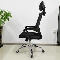 Chaise de bureau ergonomique moderne et minimaliste, réglable en hauteur, pour le loisir, la famille, l'étude, avec cadre métallique et siège pivotant