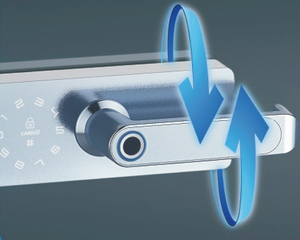 Serratura per Porta in Vetro Facile da Installare, Serratura di Sicurezza Senza Chiave per Hotel con Maniglia - Product Image 4