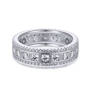 Dylam New Arrivals Fancy Luxury Trendy Double Layered Anniversary Accessories Jewelry Engagement Wedding S925 Silver 5A <b>CZ</b> <b>Rings</b> - Product Image 1