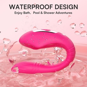 Nuova vibrazione da viaggio con vibrazione a forma di U indossabile senza fili e Sexy giocattolo per <span class=keywords><strong>telefono</strong></span> <span class=keywords><strong>vibratore</strong></span> controllato da donna - Product Image 2