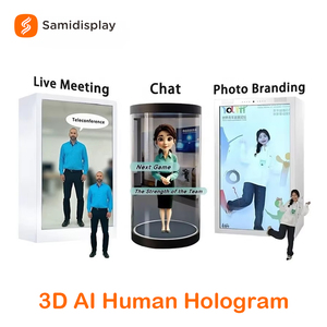 จอแสดงผลโฮโลแกรม 3 มิติ ขนาด 21.5 นิ้ว ความสว่าง 1500nits ความละเอียด 2K ป้ายดิจิทัลสำหรับเมนูร้านอาหารและการโฆษณาบนโต๊ะ - Product Image 1