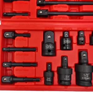 20 buah CR-MO 360 derajat putar sendi buku jari udara soket goyang alat tangan adaptor 1/2 inci kunci soket putar pneumatik - Product Image 4