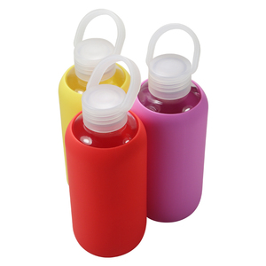 Bouteille d'eau thermique en verre avec manchon en silicone, vente en gros, Chine - Product Image 2