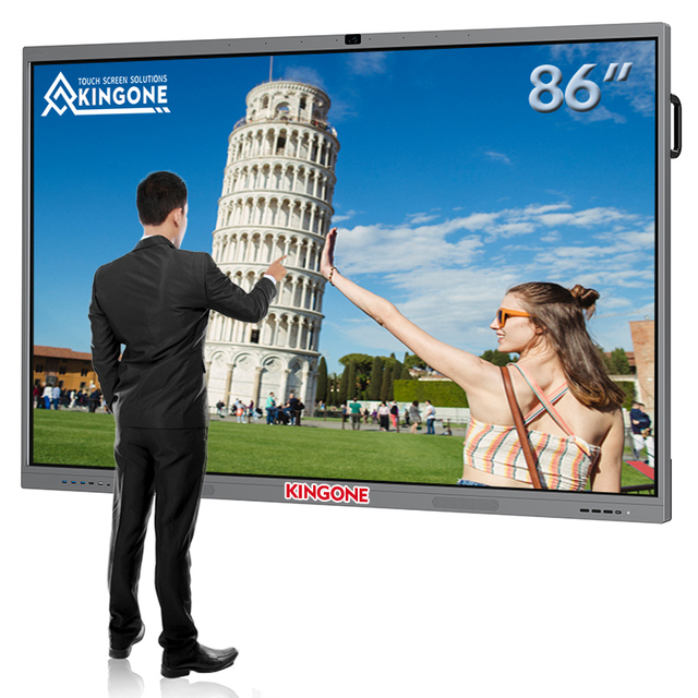 Education Smart Board Electronic Whiteboard 55 65 75 86 98 100 110 Inch Big Screen Interactive Flat Panel for Video Conference