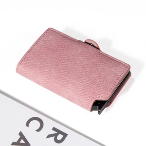 RFID Blocking Bifold Credit Card Holder Front Pocket <b>Wallets</b> <b>Ladies</b> Shield <b>Wallet</b> Slim Pop up Leather <b>Wallet</b> - Product Image 4
