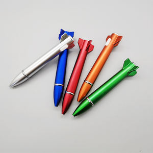 कस्टम लोगो मुद्रण 2-इन-1 नवीनता रॉकेट के आकार का नेतृत्व प्रकाश बल्लपॉइंट पेन 1.0 मिमी लेखन चौड़ाई प्रचार उपहार पेन - Product Image 5