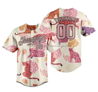 Maillot de Baseball Personnalisé Full Botton Fête de Vacances T-shirts Personnalisé Nom Logo Numéro Adulte Enfants Formation Activewear Uniforme