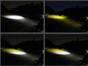 Phares de moto TCYATO, feux de croisement et de route bicolores, projecteurs intégrés dans le rétroviseur, vue avant du véhicule électrique - Product Image 4