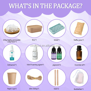 Nho Cụm Artisan Xà Phòng Làm Kit Boho Chic Thủ Công DIY Tím Nho Xà Phòng Với Đay Twine Hương Thơm Tự Nhiên Da Làm Sạch - Product Image 2