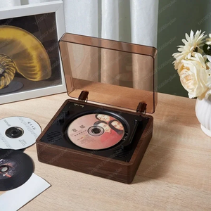 Riksoin M520 Wooden Home <b>Retro</b> CD Player with USB App & Button Controls Portable <b>Speaker</b> 5-10W Output - Product Image 6