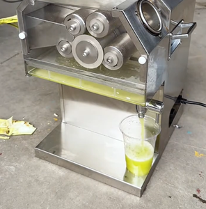 Powerfriend 5 Rolls Stainless Steel Motor Automatic Commercial Fruit Sugarcane Press Machine High Yield Juicer 0.75kw 220v/110v - Product Image 3