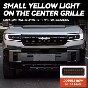 Nueva llegada Rejilla LED Luz ambiental Emblema delantero Luz Centro Rejilla Marcador Luz para BYD Leopard 8 Accesorios - Product Image 2