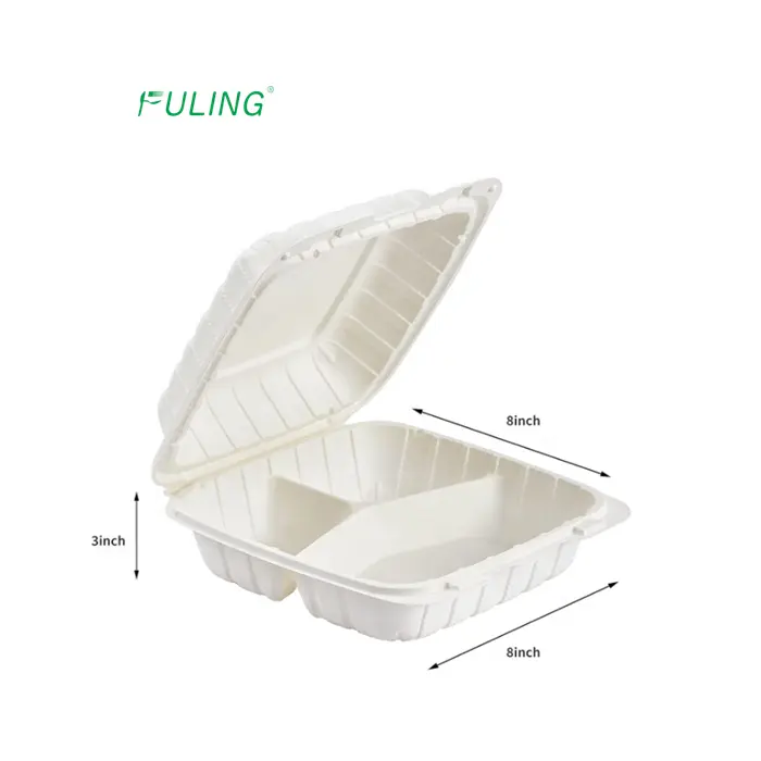 to go plates 3 compartments togo disposable biodegradable plates take away square plates with lids for restaurant