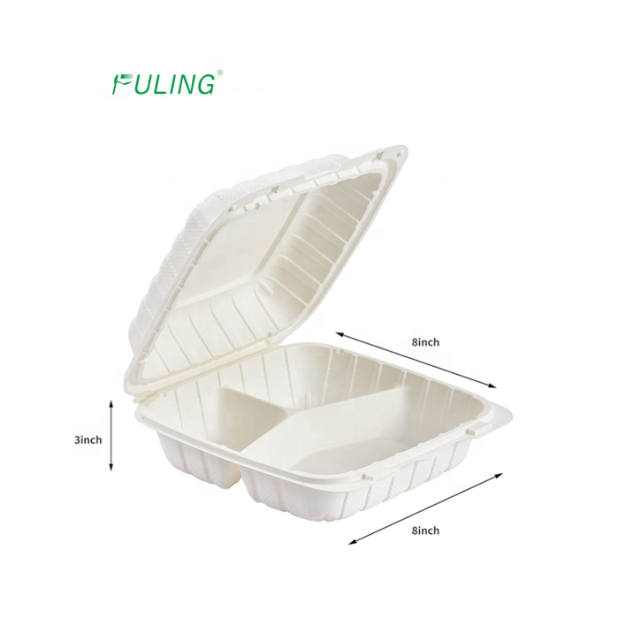 to go plates 3 compartments togo disposable biodegradable plates take away square plates with lids for restaurant